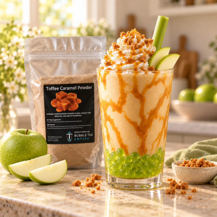 Caramel Apple Crush Milkshake
