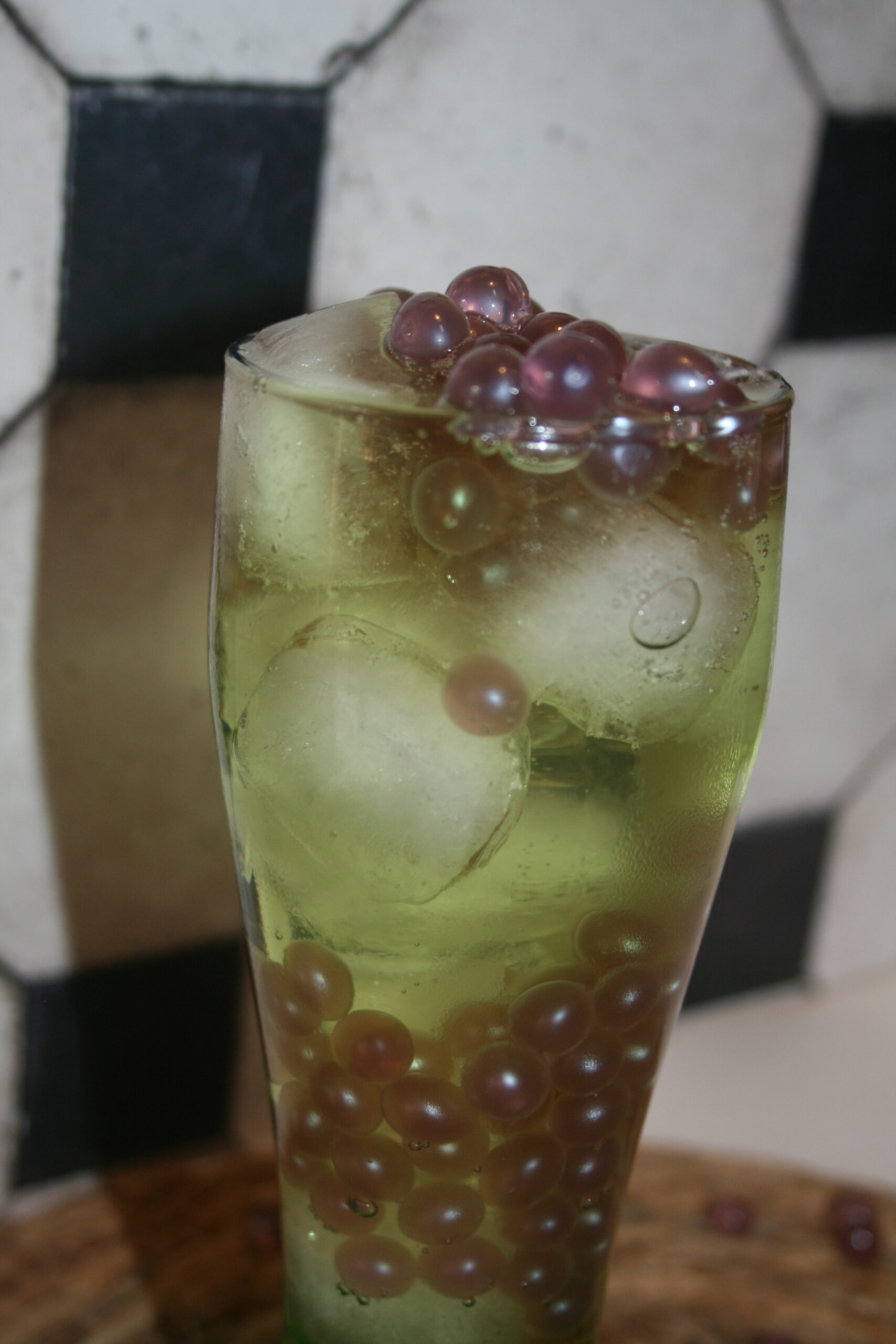 Grape Popping Boba with Apple Sours Syrup