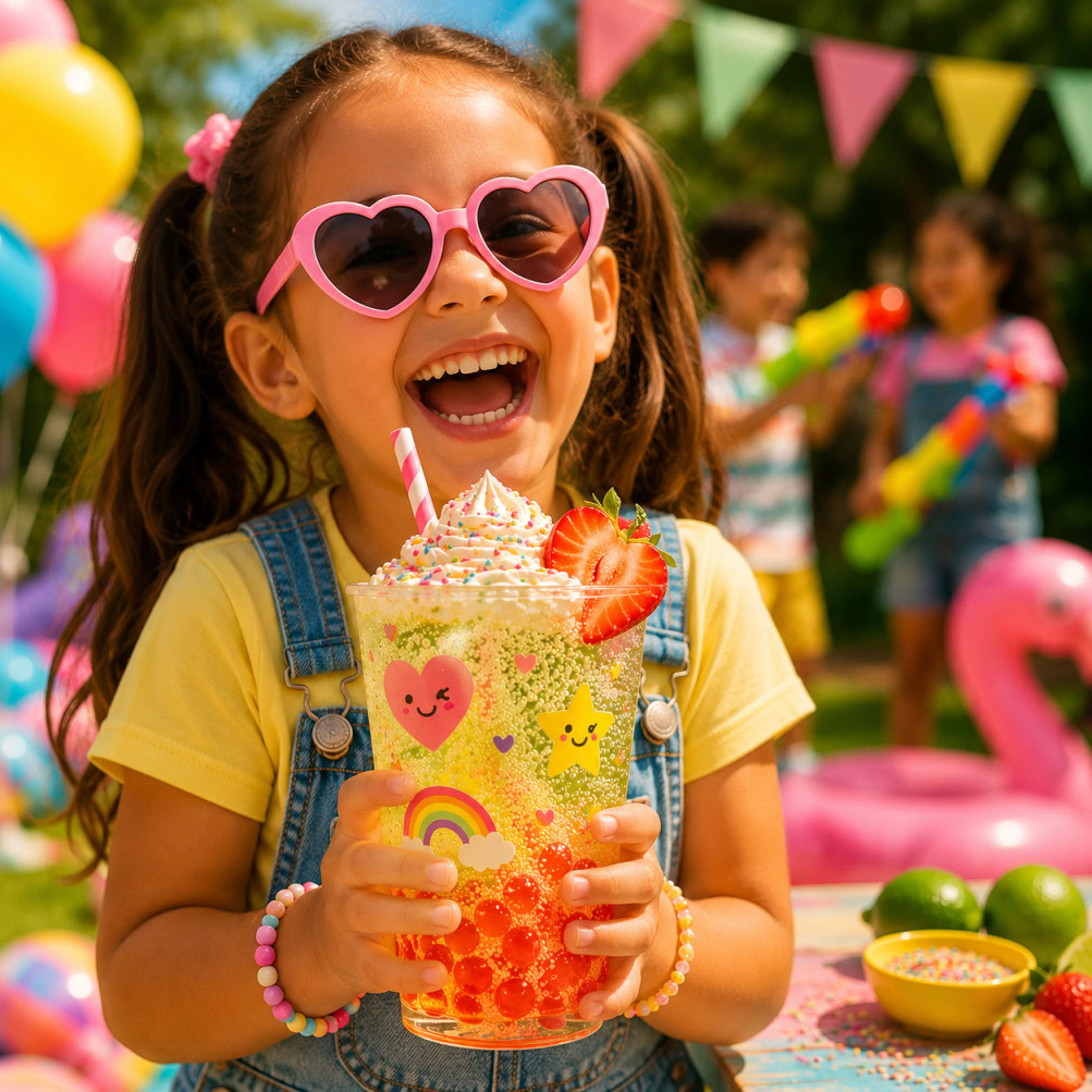 Kids enjoy Lime Berry Pop